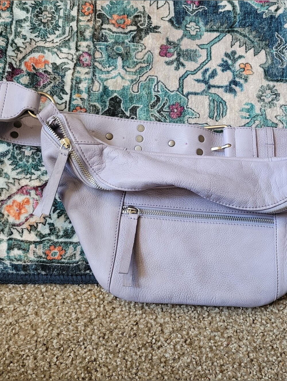 Free People Wilder Sling Belt Bag Lavender - Picture 2 of 11